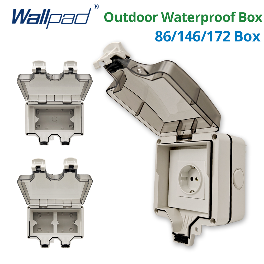 Outdoor Power Box Cover - Wallpad IP66 صندوق خارجي مقاوم للغبار