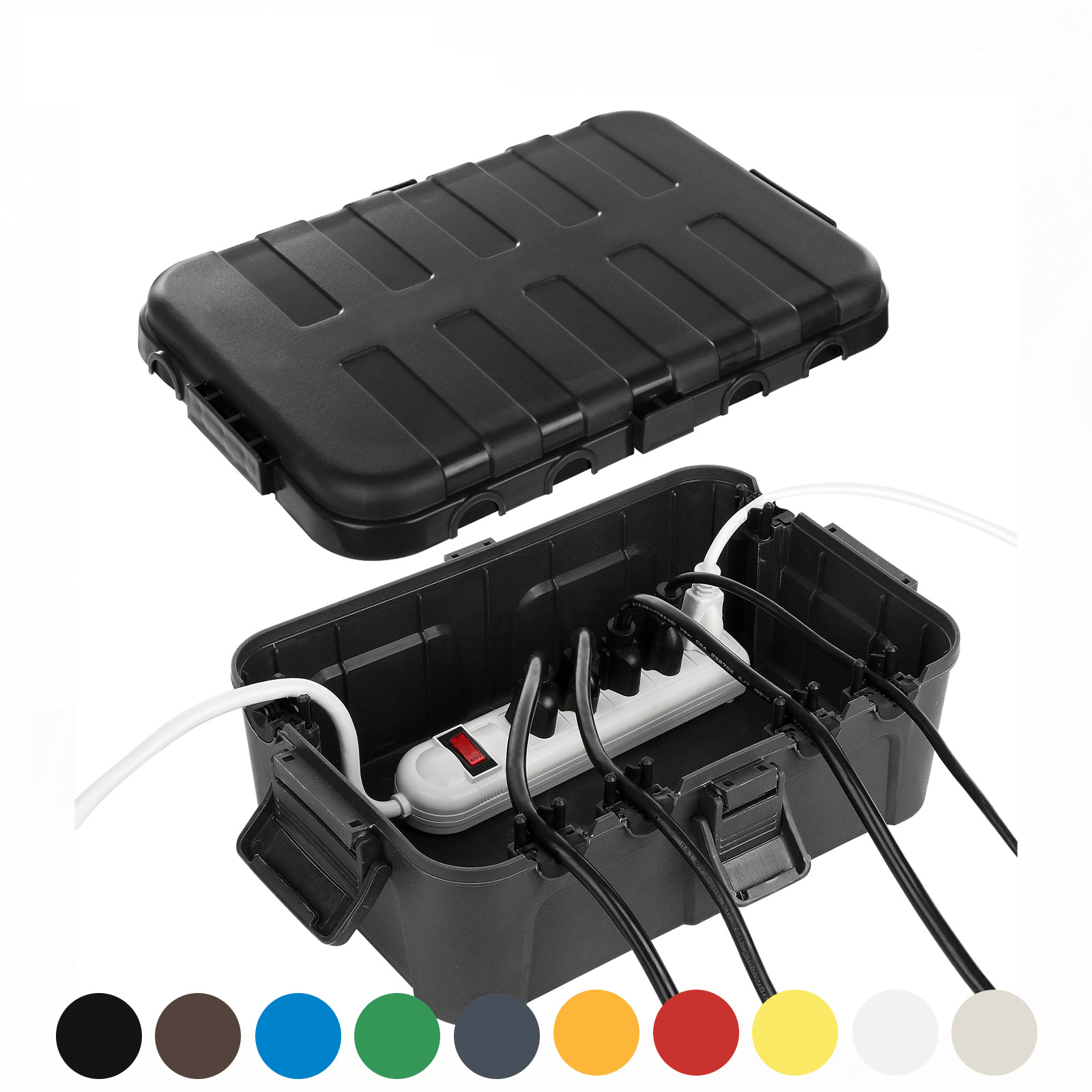 Outdoor Power Outlet - صندوق كهربائي خارجي كبير جدًا، غطاء
