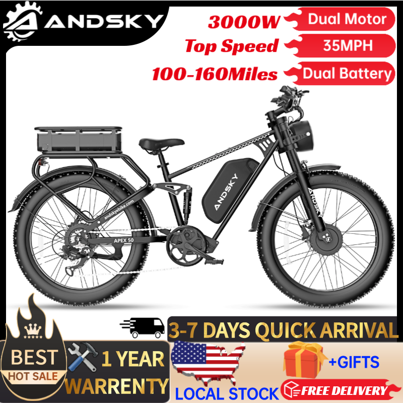 Outdoor Power Wheels - دراجة كهربائية ANDSKY Apex50 AWD بقوة