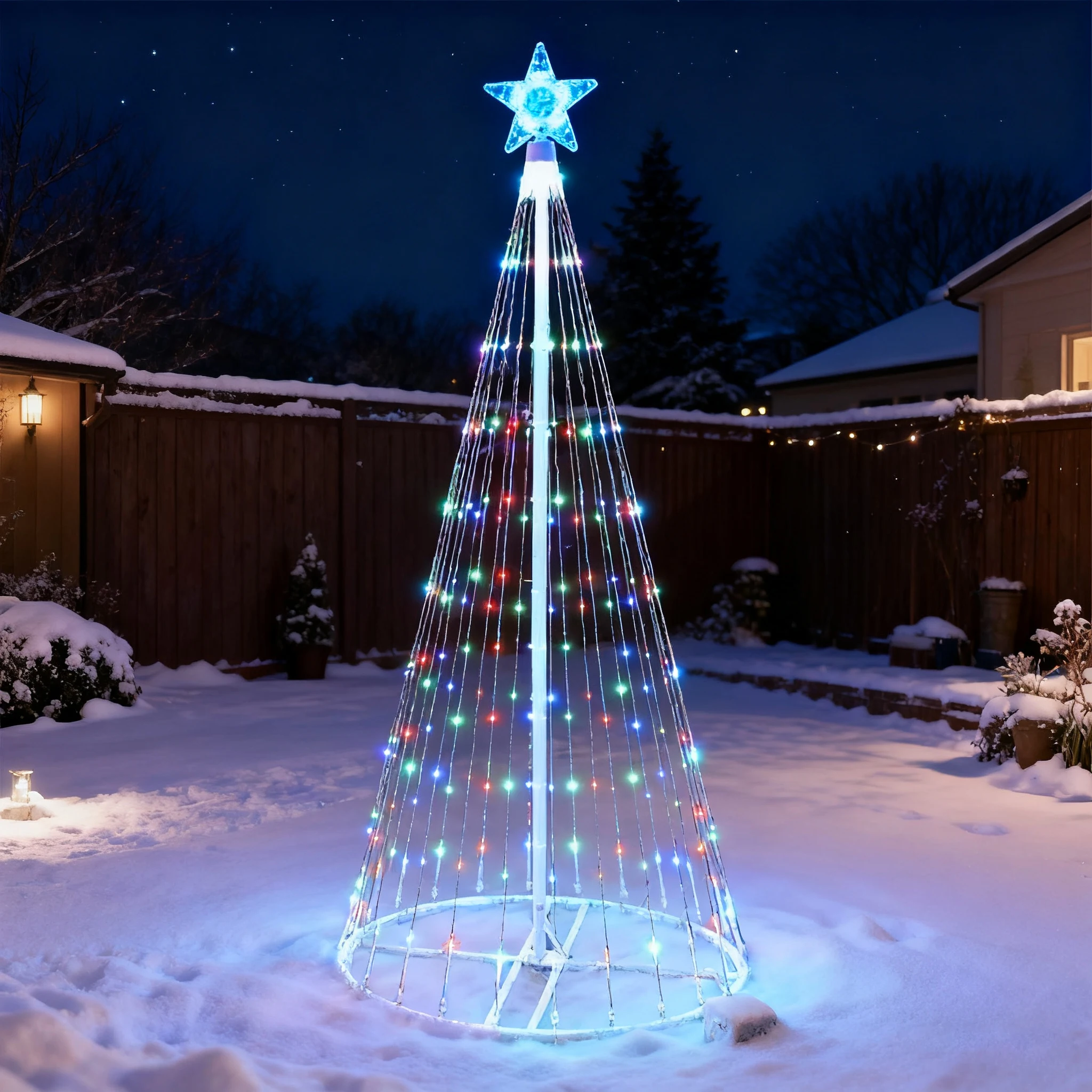 تعمل بالطاقة الشمسية LED شلال  - مراجعة Outdoor Power Point وسعره