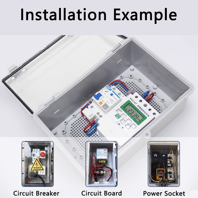 IP66 مقاوم للماء رمادي/غطاء شف - مراجعة Outdoor Power Box Cover وسعره