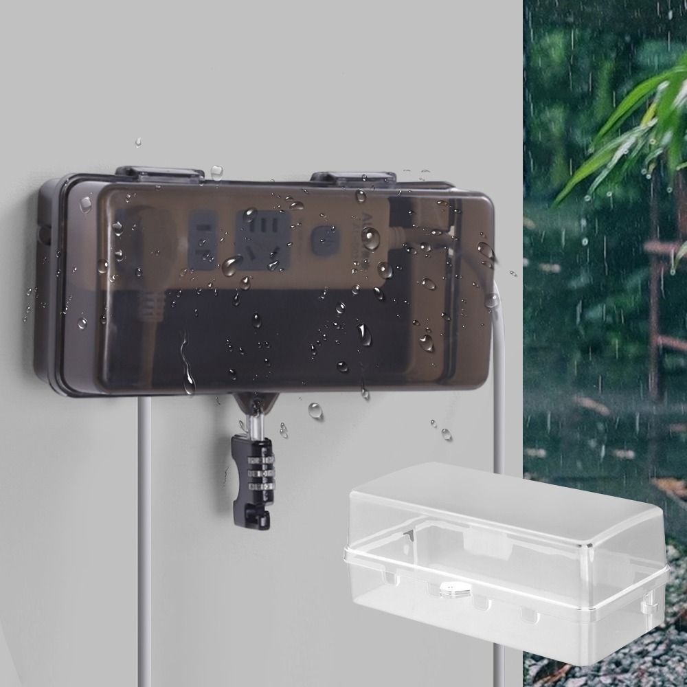 صندوق بلاستيكي متين مضاد للسرق - مراجعة Outdoor Power Box Cover وسعره