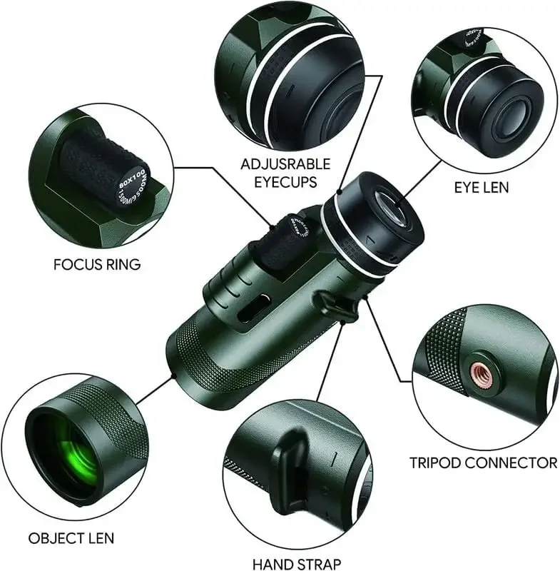 منظار أحادي العين عالي الدقة 8 - مراجعة Outdoor Power Point وسعره