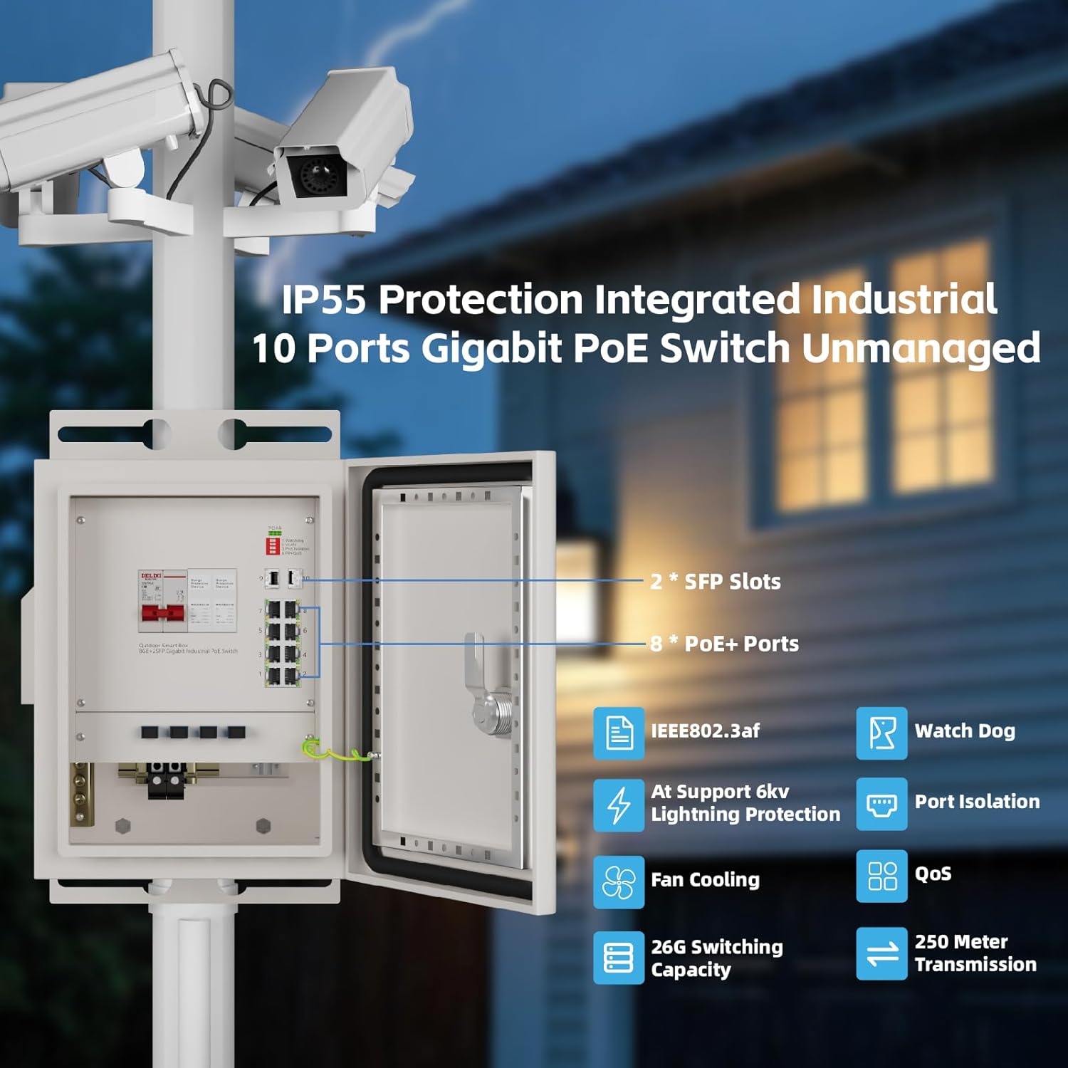 صندوق شبكة ذكي خارجي من KeepLi - مراجعة Outdoor Power Box وسعره